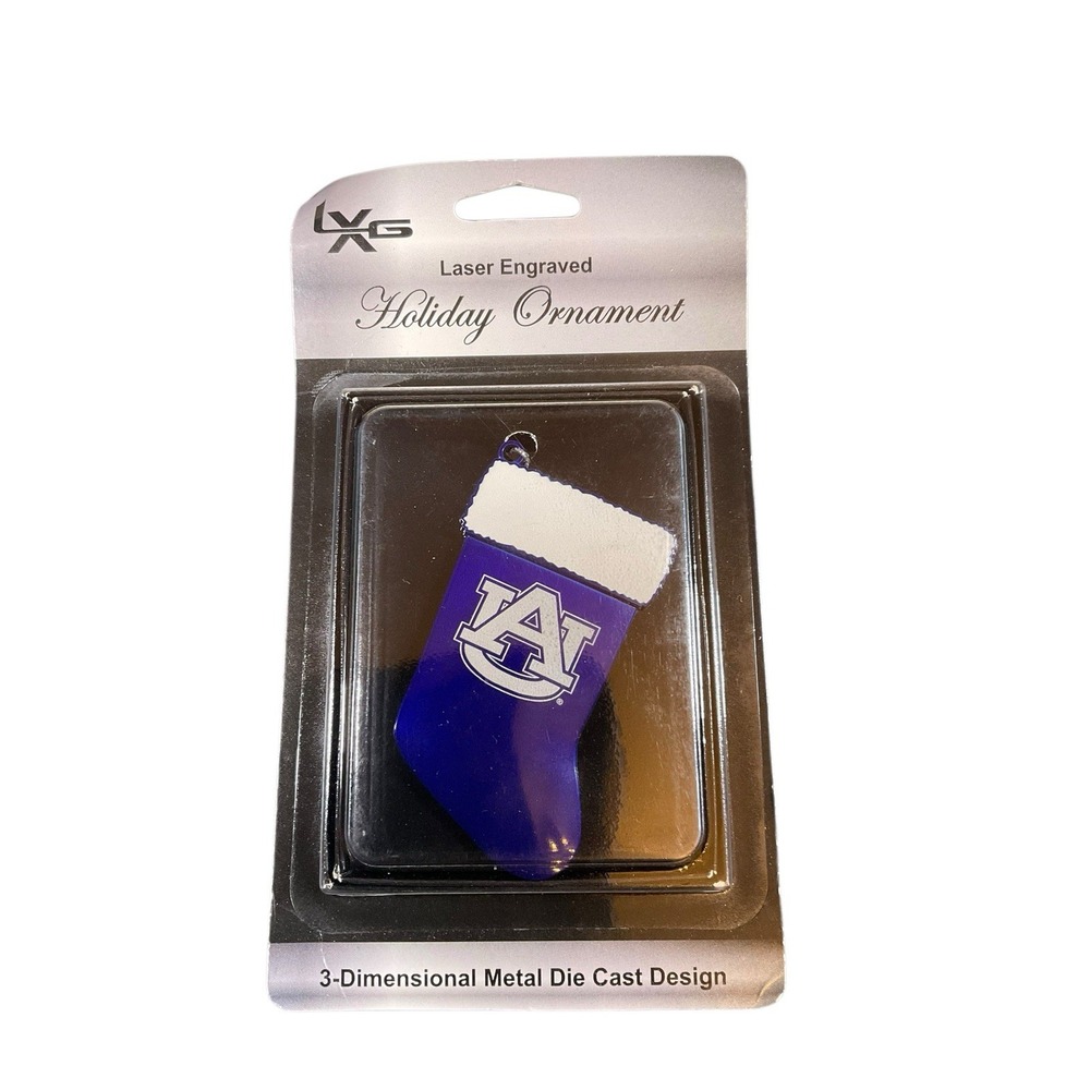 Auburn‎ University Stocking Ornament LXG Laser Engraved Metal Holiday Decoration